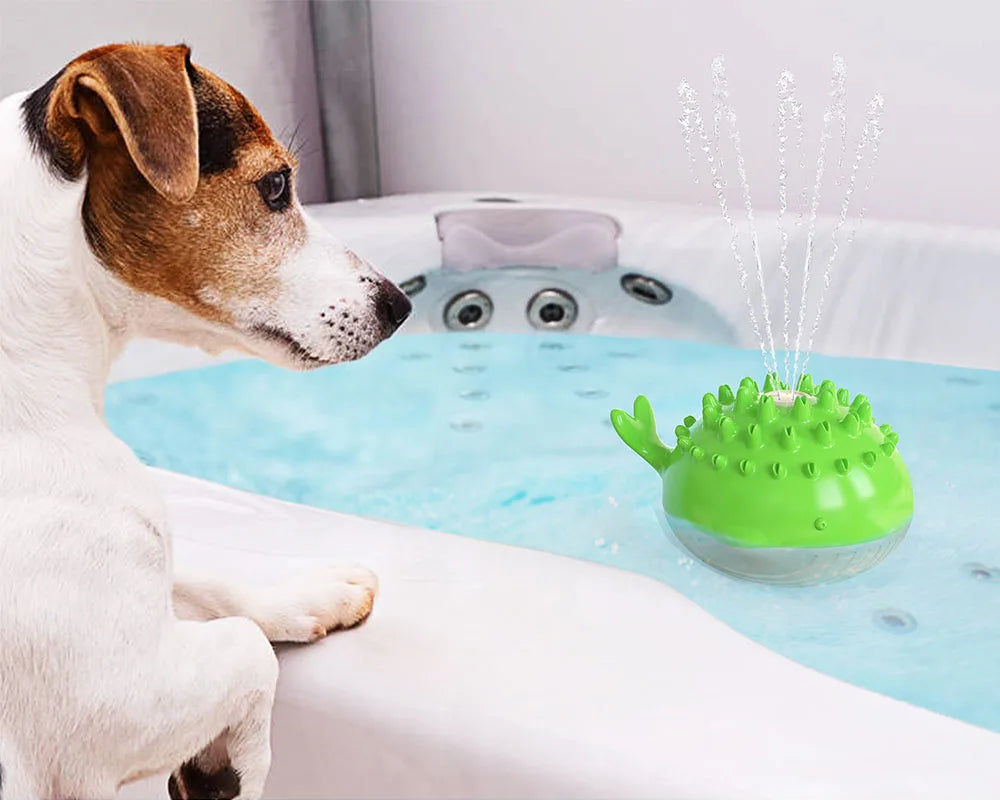 Interactive Floating Water Spray Dog Toy