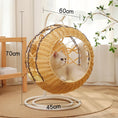 Load image into Gallery viewer, Luxurious Rattan Cat Cradle Bed – Ultimate Comfort for Your Pet
