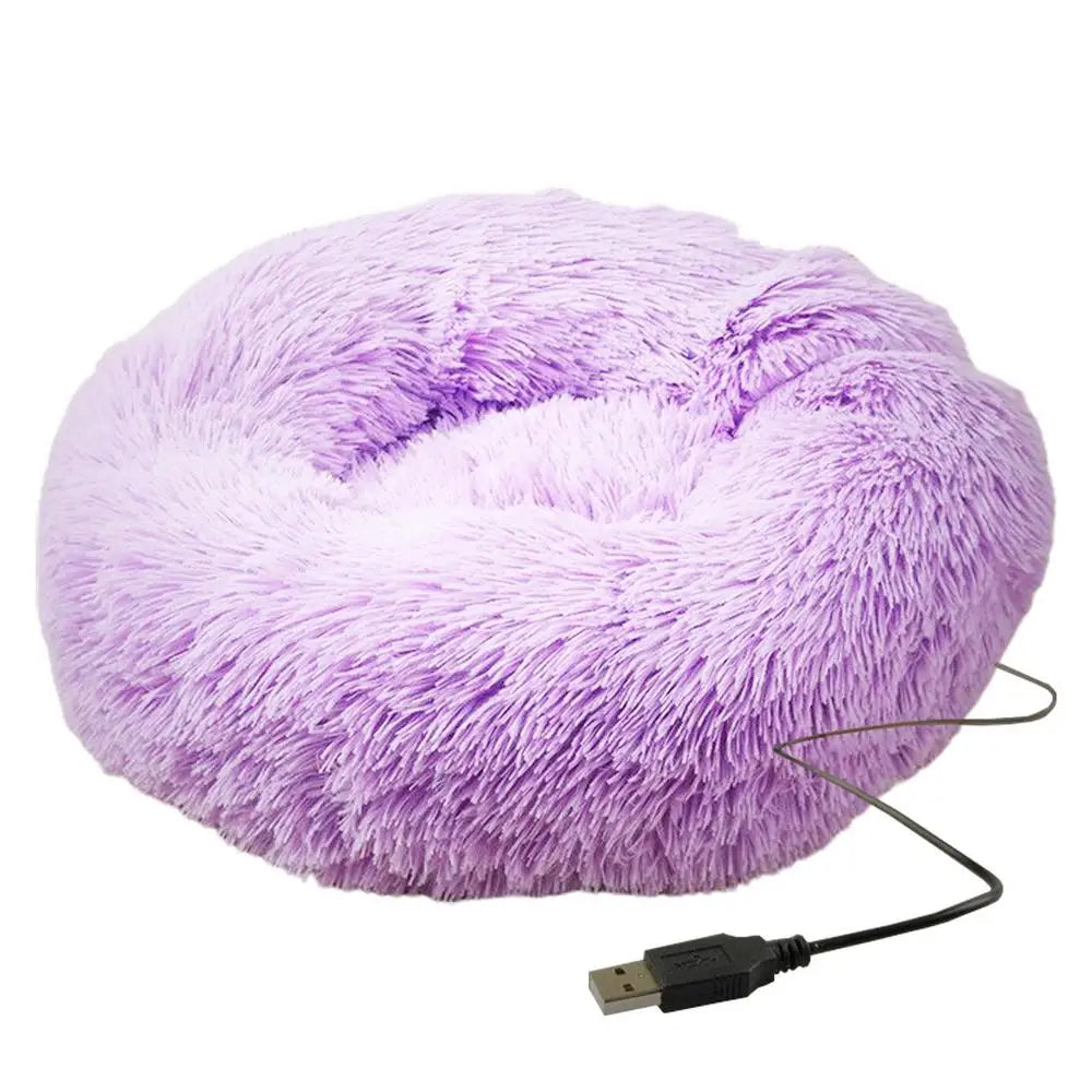 Cozy Calming Pet Bed with USB Heating