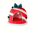 Load image into Gallery viewer, Cozy Christmas Cat Bed - Ultimate Kitten Retreat
