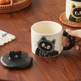 Load image into Gallery viewer, Cat Ceramic Mug with Lid - Perfect Gift
